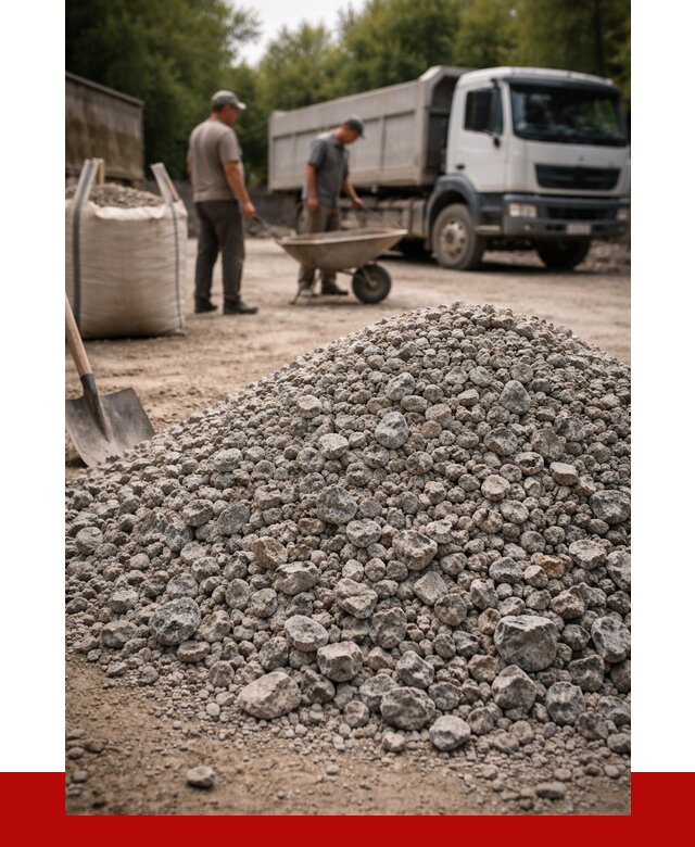 Гранитный щебень фракция 20-40 в Белгороде от 3324 руб. ПРОНЕРУДБлг