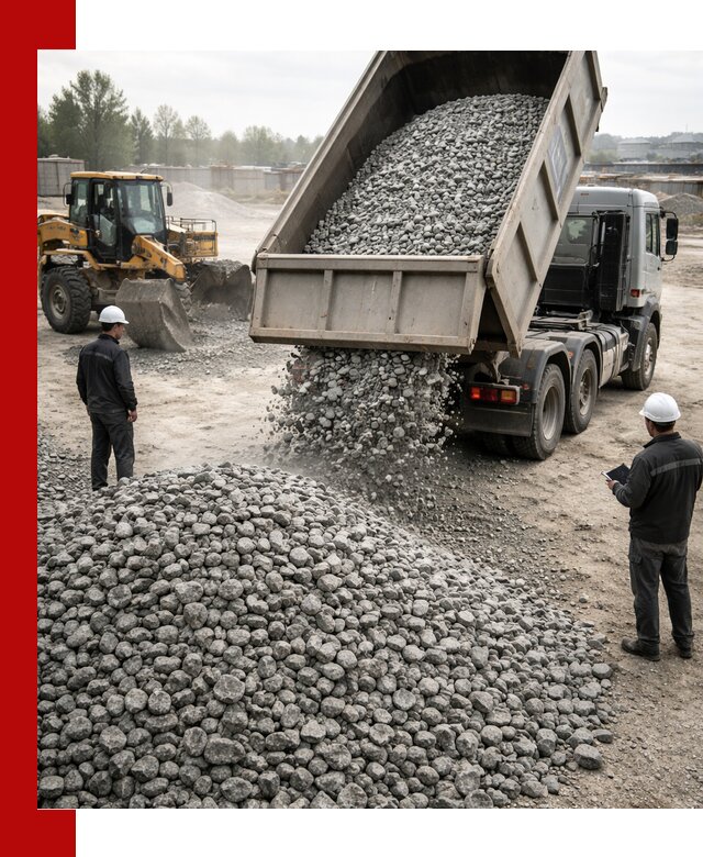 Доставка гранитного щебня фракции 20-40 в Белгороде