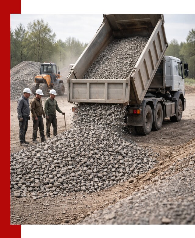 Доставка гравийного щебня фракции 70-120 в Белгороде