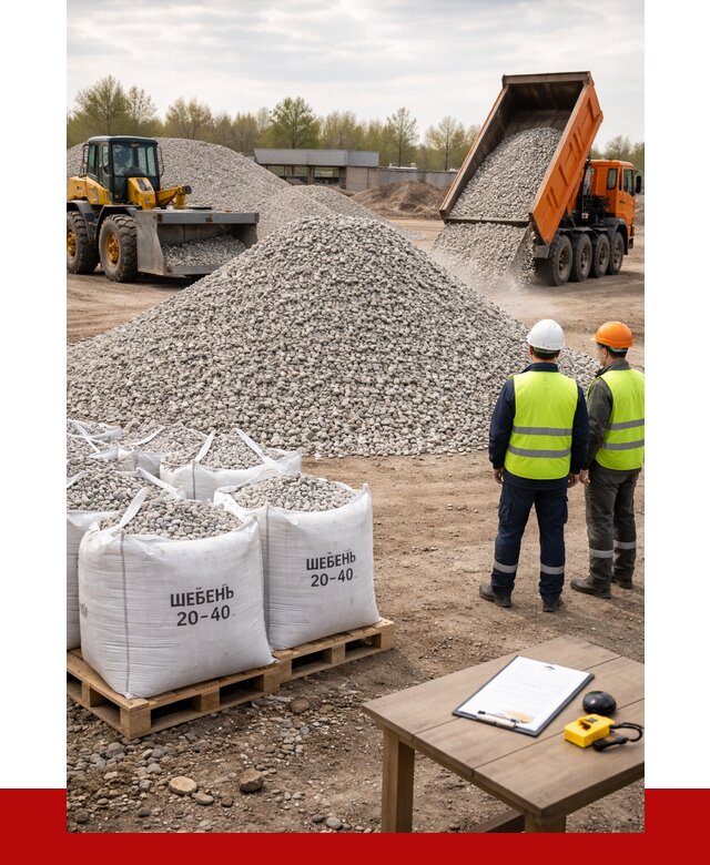 Известняковый щебень 20-40 в Белгороде от 2181 р. ПРОНЕРУДБлг