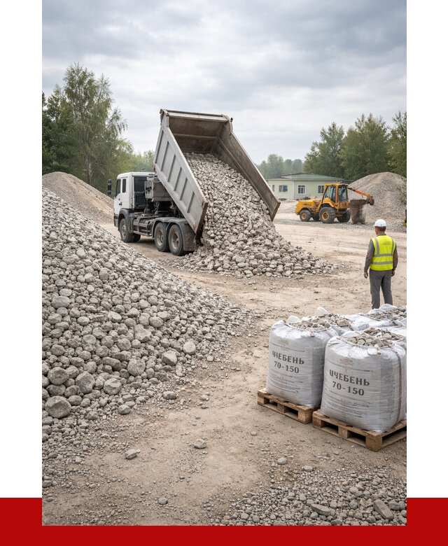 Известняковый щебень фракция 70-150 в Белгороде от 1298 р. | ПРОНЕРУДБлг