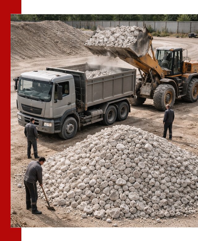 Известняковый щебень фракция 70–150 с доставкой в Белгороде