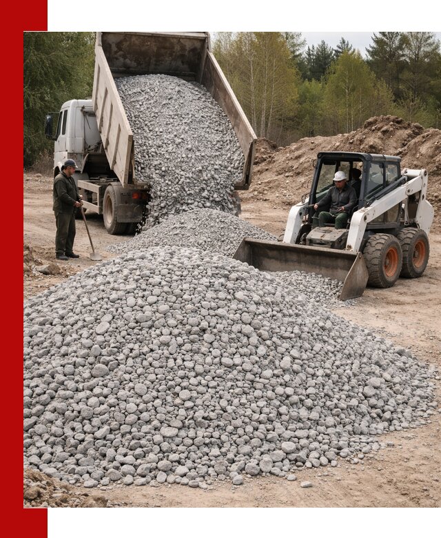 Доставка доломитового щебня в Белгороде напрямую от карьера