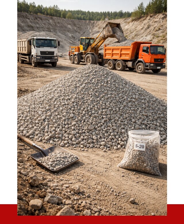 Доломитовый щебень фр. 5-20 в Белгороде от 4363 р. | ПРОНЕРУДБлг