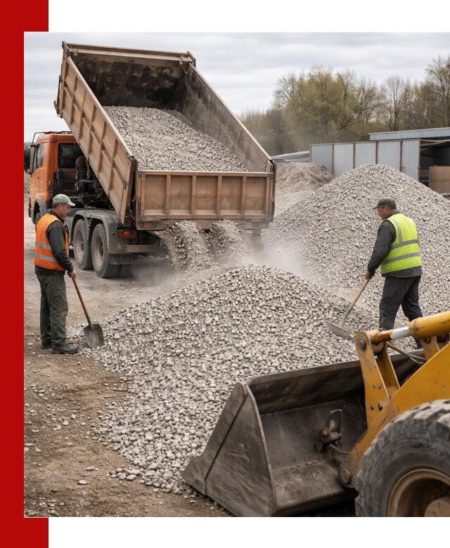 Доломитовый щебень фракции 5-20 с доставкой в Белгороде