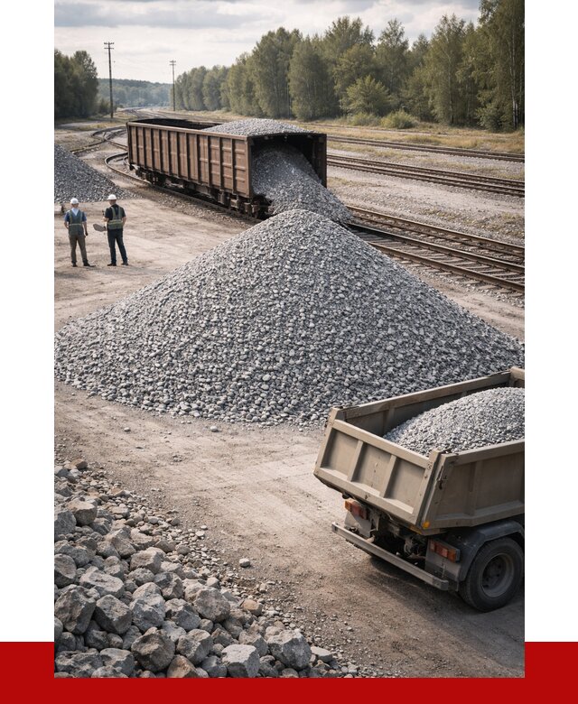 Железнодорожный щебень 20-60 в Белгороде от 1766 р. | ПРОНЕРУДБлг