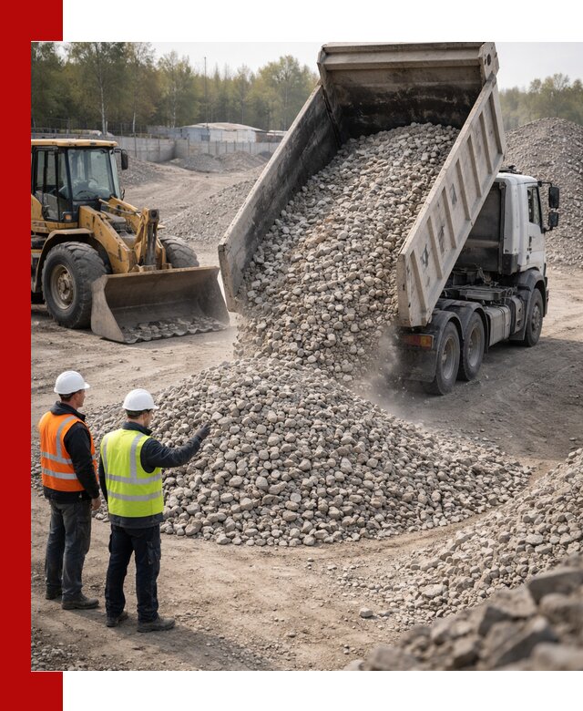 Вторичный щебень фракция 40–70 доставка в Белгороде