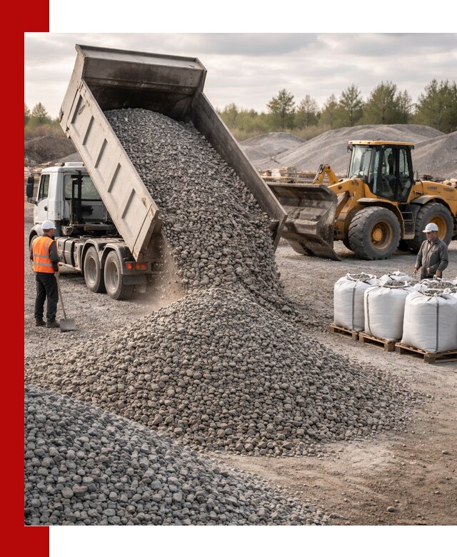 Бетонный щебень фракция 5–20 с доставкой в Белгороде