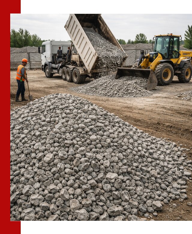 Доставка бетонного щебня фракции 40-70 в Белгороде