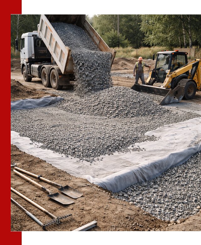 Щебень для фундамента с доставкой в Белгороде