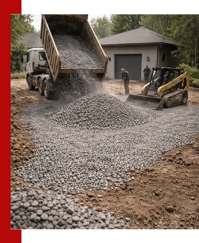 Щебень для парковки в Белгороде: доставка и укладка качественного материала