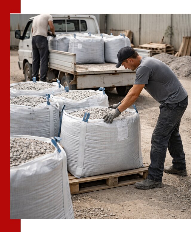 Доставка щебня в мешках по выгодным ценам в Белгороде