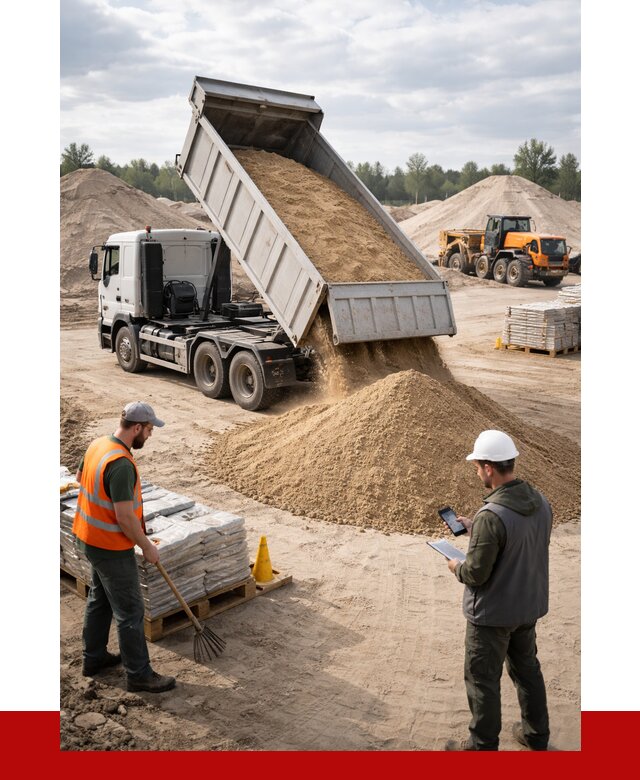 Карьерный песок с доставкой в Белгороде от 3739 р. ПРОНЕРУДБлг