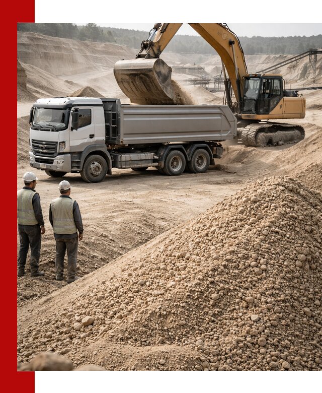 Карьерный крупнозернистый песок с доставкой в Белгороде