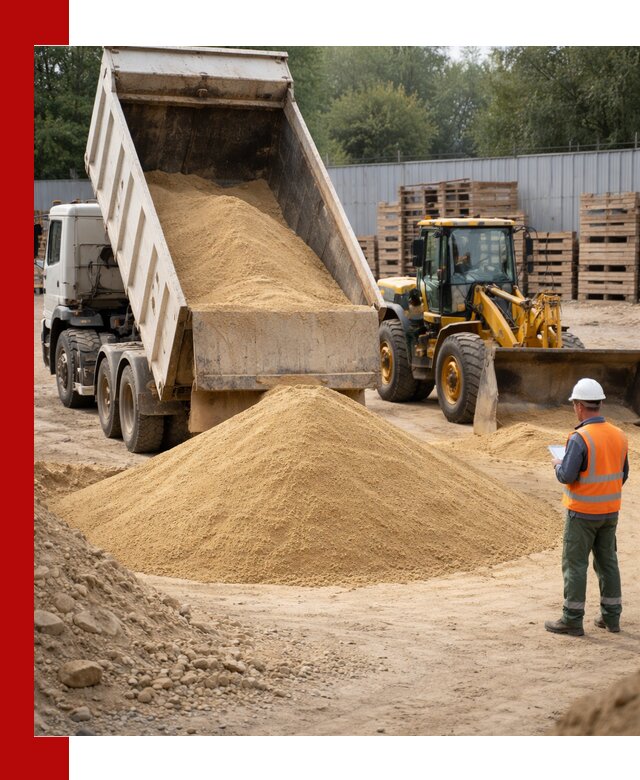 Доставка карьерного мелкозернистого песка в Белгороде