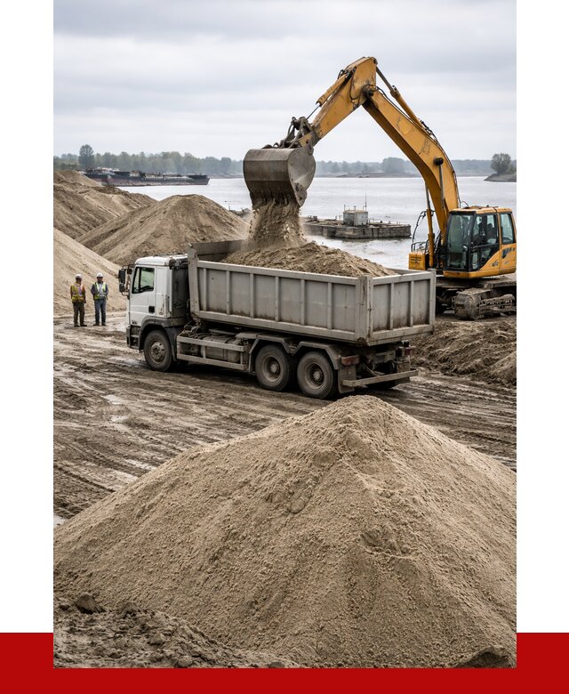 Купить речной песок навалом в Белгороде от 1870 р., ПРОНЕРУДБлг