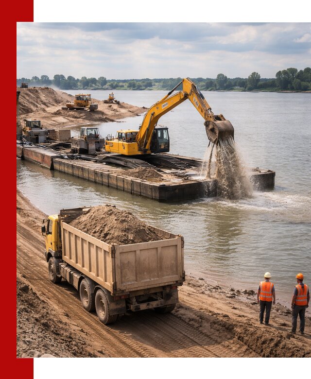 Намывной песок с доставкой в Белгороде оптом и в розницу