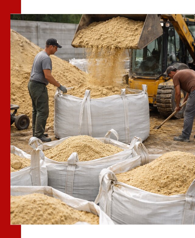 Поставка качественного песка для кладки в Белгороде