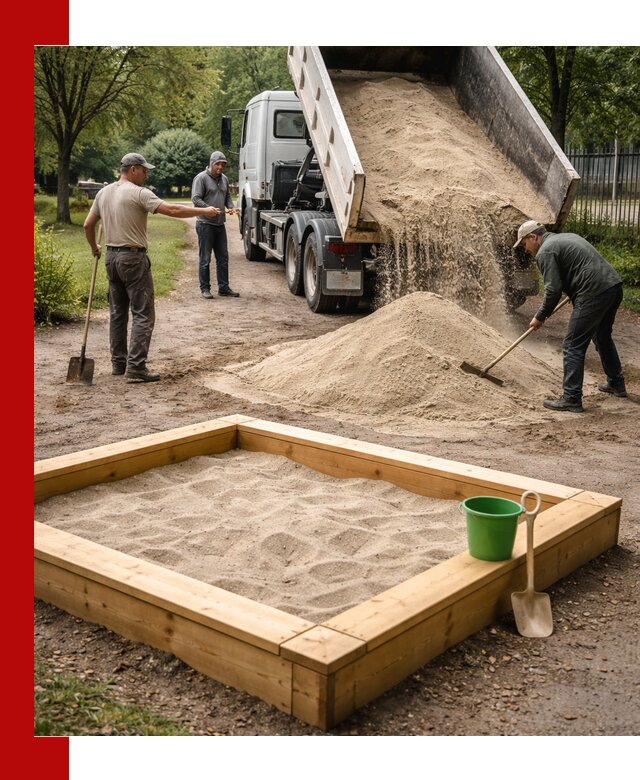 Песок для песочницы с доставкой в Белгороде недорого и чистый