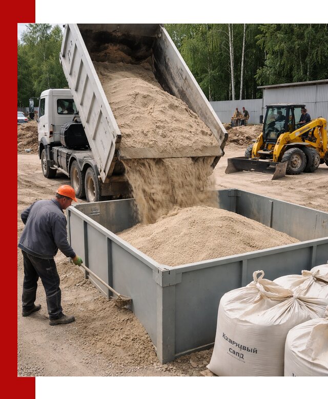 Кварцевый песок для фильтра в Белгороде — доставка и качество