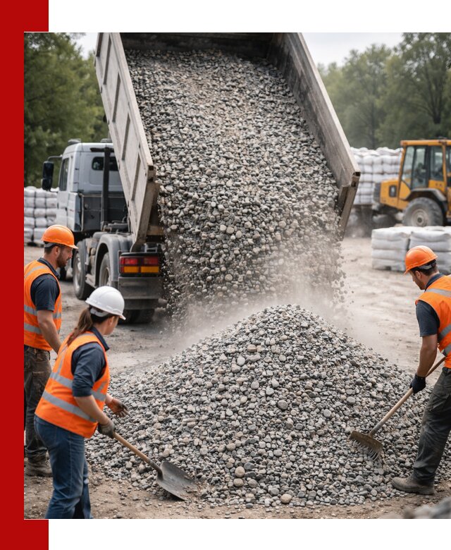 Доставка гравия и камня в Белгороде оптом и в розницу
