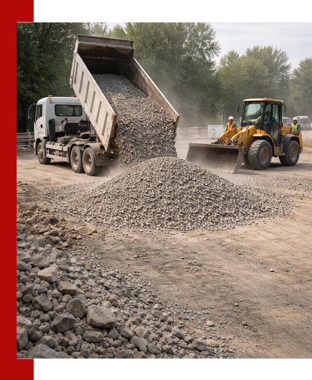 Гравий фракция 5–20 доставка в Белгороде оптом и в розницу