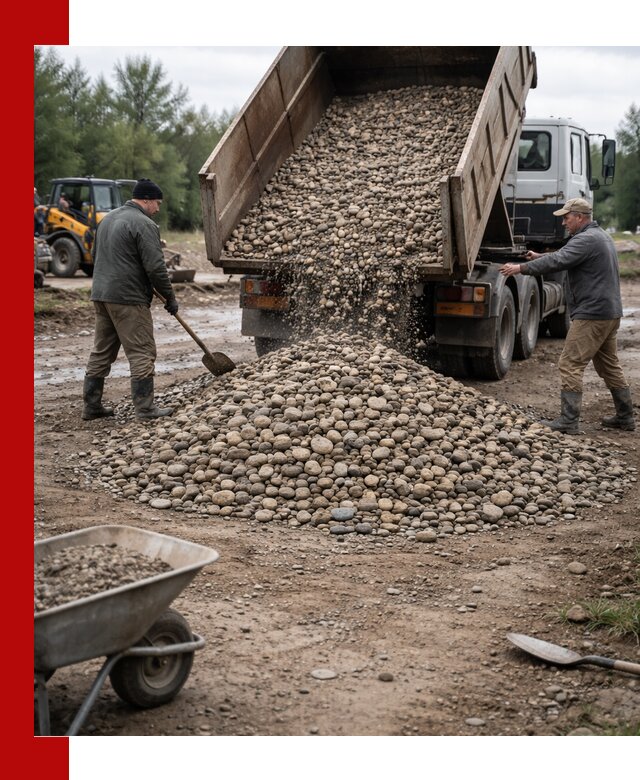 Доставка гальки речной оптом и в розницу в Белгороде