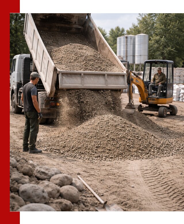 Доставка ПГС С3 в Белгороде самосвалами и миксерами