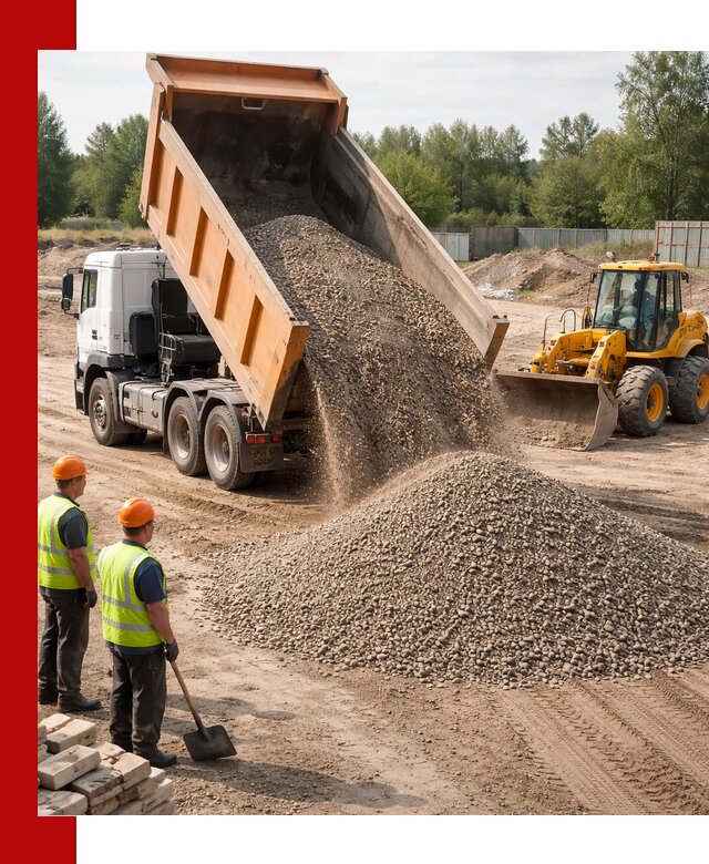 Доставка щебёночно-песчаной смеси ЩПС С7 в Белгороде