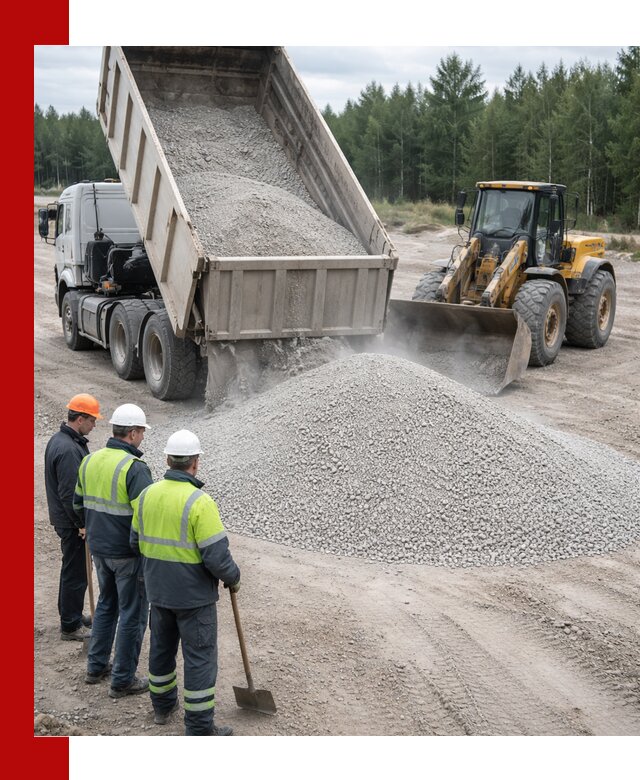 Известняковый отсев 0-5 доставка в Белгороде быстро и выгодно