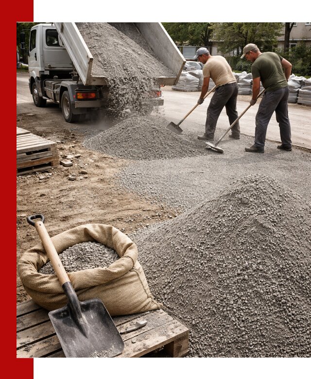 Отсев для тротуарной плитки в Белгороде — доставка и укладка