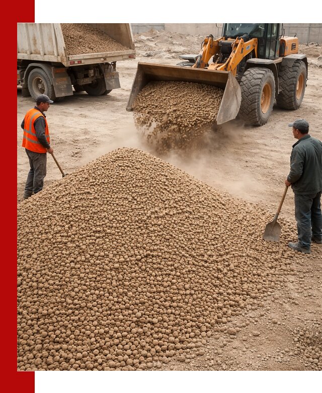 Керамзит фракция 10-20 с доставкой в Белгороде