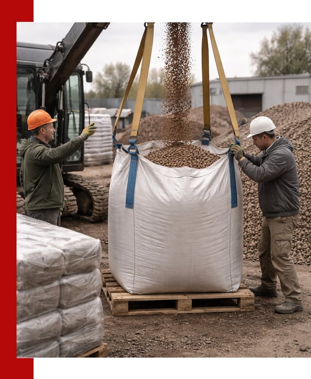 Керамзит в биг-бегах с доставкой в Белгороде
