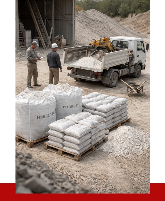 Известь строительная в Белгороде с доставкой от 4363 р. | ПРОНЕРУДБлг