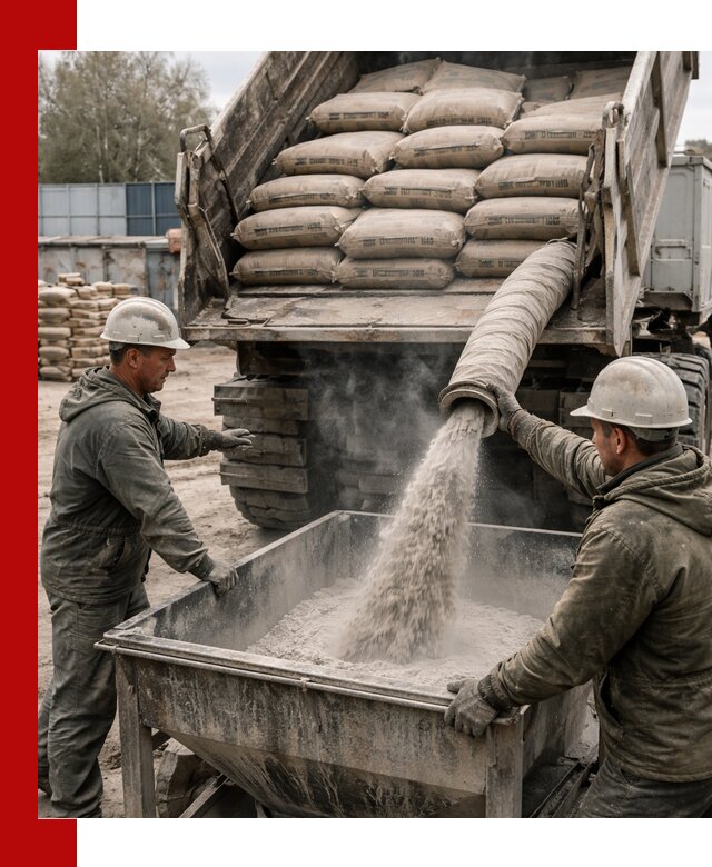 Доставка цемента М400 в Белгороде оптом и в розницу