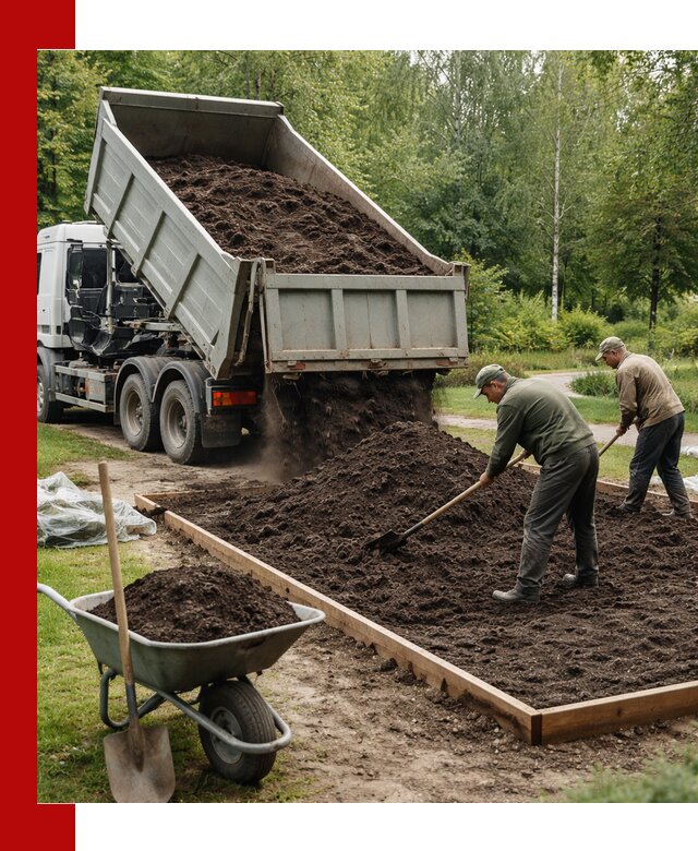 Доставка грунта для озеленения и благоустройства в Белгороде