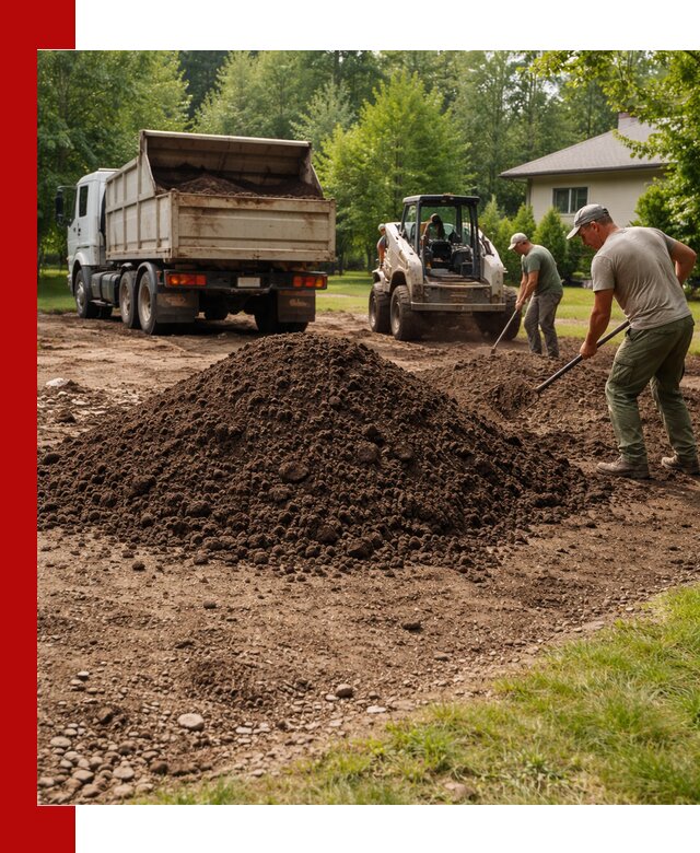 Доставка и укладка грунта для газона в Белгороде