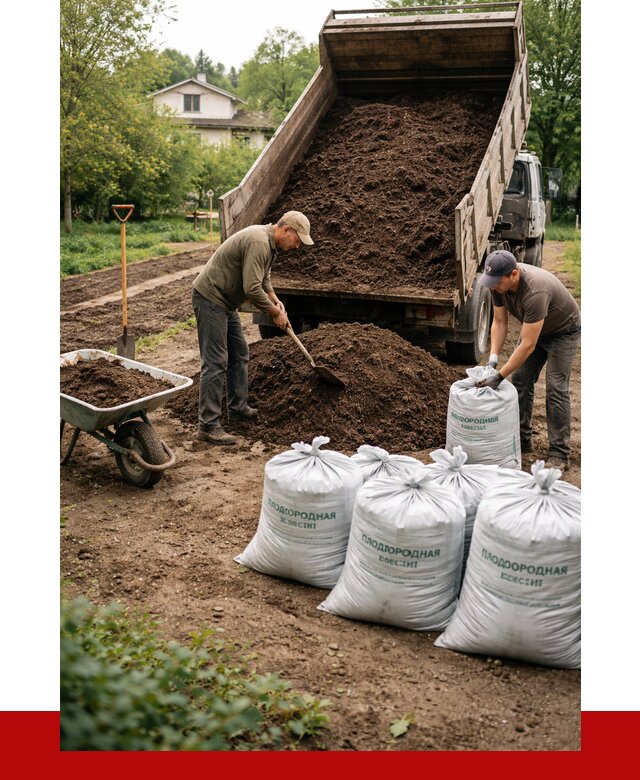 Плодородная смесь в Белгороде от 4363 р./куб с доставкой | ПРОНЕРУДБлг