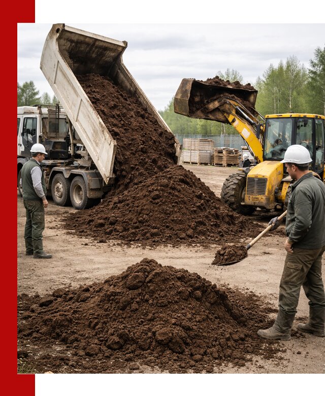 Доставка торфа оптом и в мешках в Белгороде