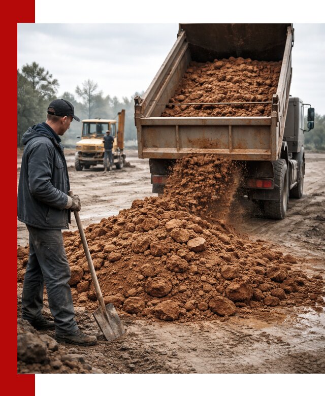 Глина для засыпки в Белгороде с доставкой самосвалами