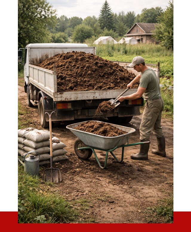 Купить коровий навоз с доставкой в Белгороде от 1870 р. | ПРОНЕРУДБлг
