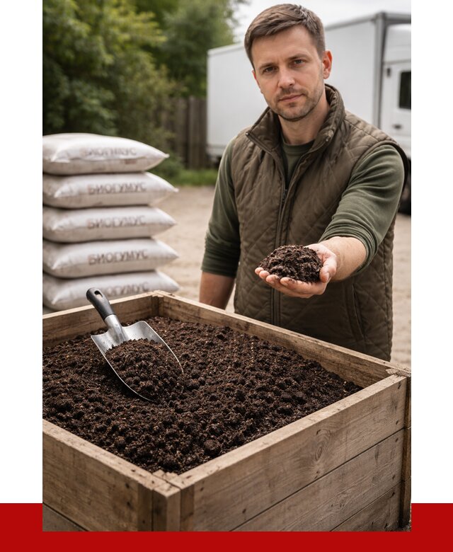 Купить биогумус в Белгороде с доставкой от 8829 р. за куб | ПРОНЕРУДБлг