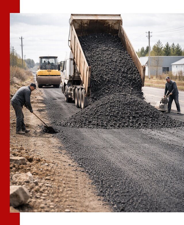 Асфальтовая крошка для дорог в Белгороде — поставка и доставка