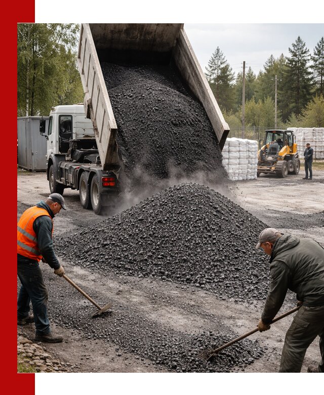 Доставка и продажа асфальтного гранулята в Белгороде