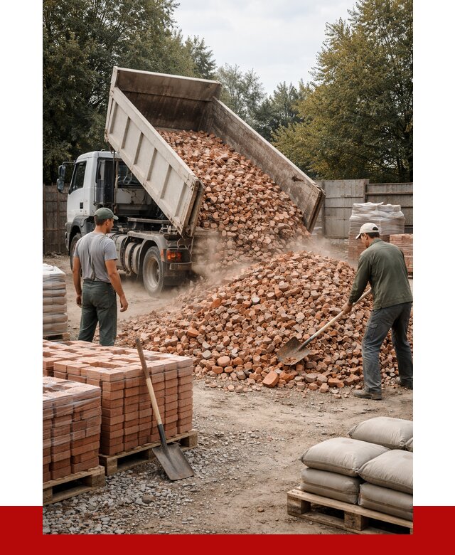 Бой кирпича в Белгороде с доставкой от 4363 руб/куб | ПРОНЕРУДБлг