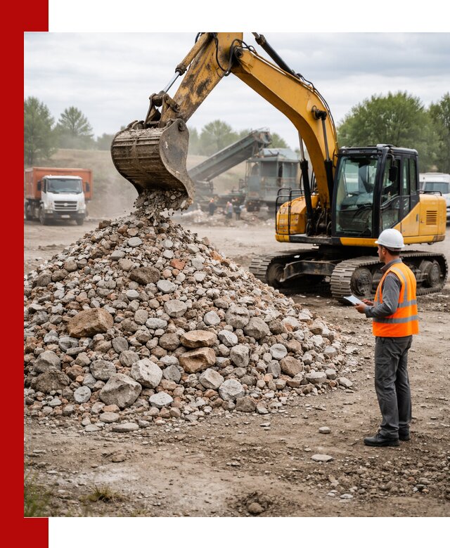 Доставка и вывоз строительного боя в Белгороде