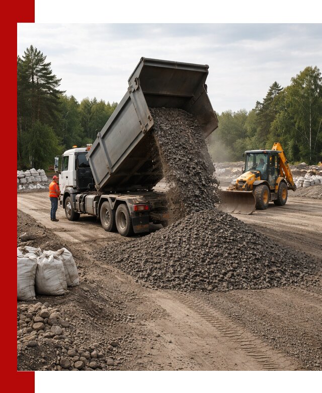 Доставка дробленого асфальта в Белгороде для дорожных работ