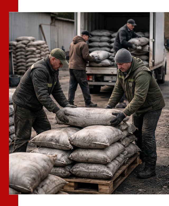 Доставка угля в мешках по выгодным ценам в Белгороде