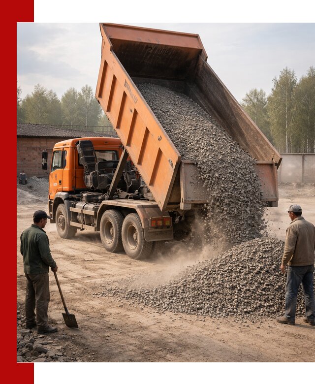 Доставка самосвалом 20 м3 в Белгороде быстро и надежно