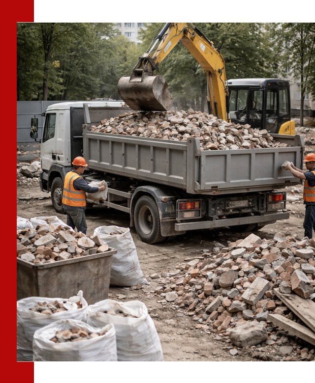 Вывоз строительного мусора в Белгороде с самосвалами и контейнерами
